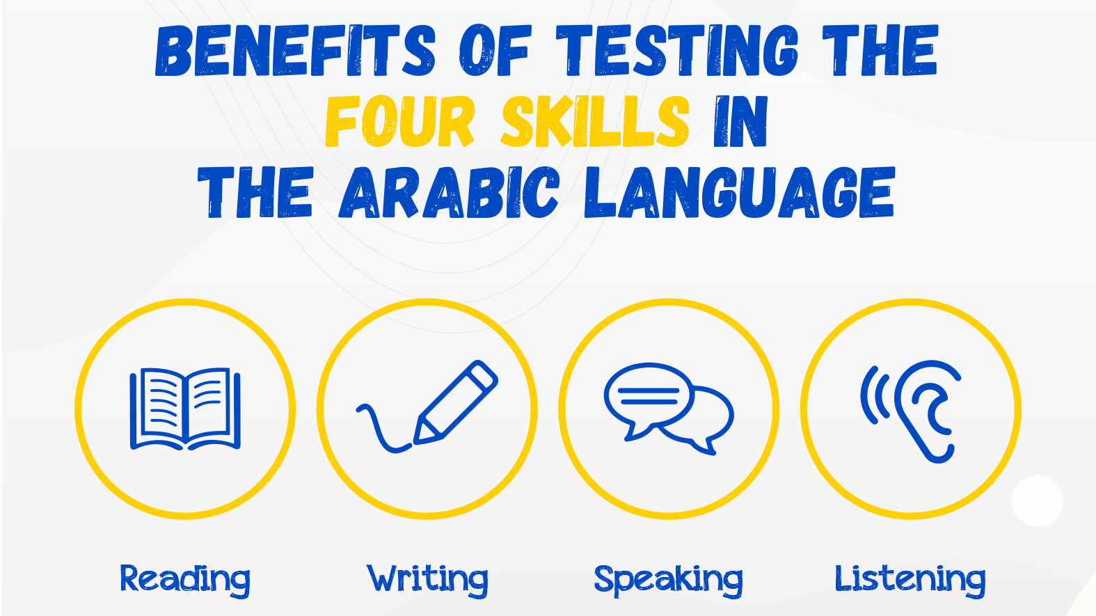 four skills in the Arabic language
